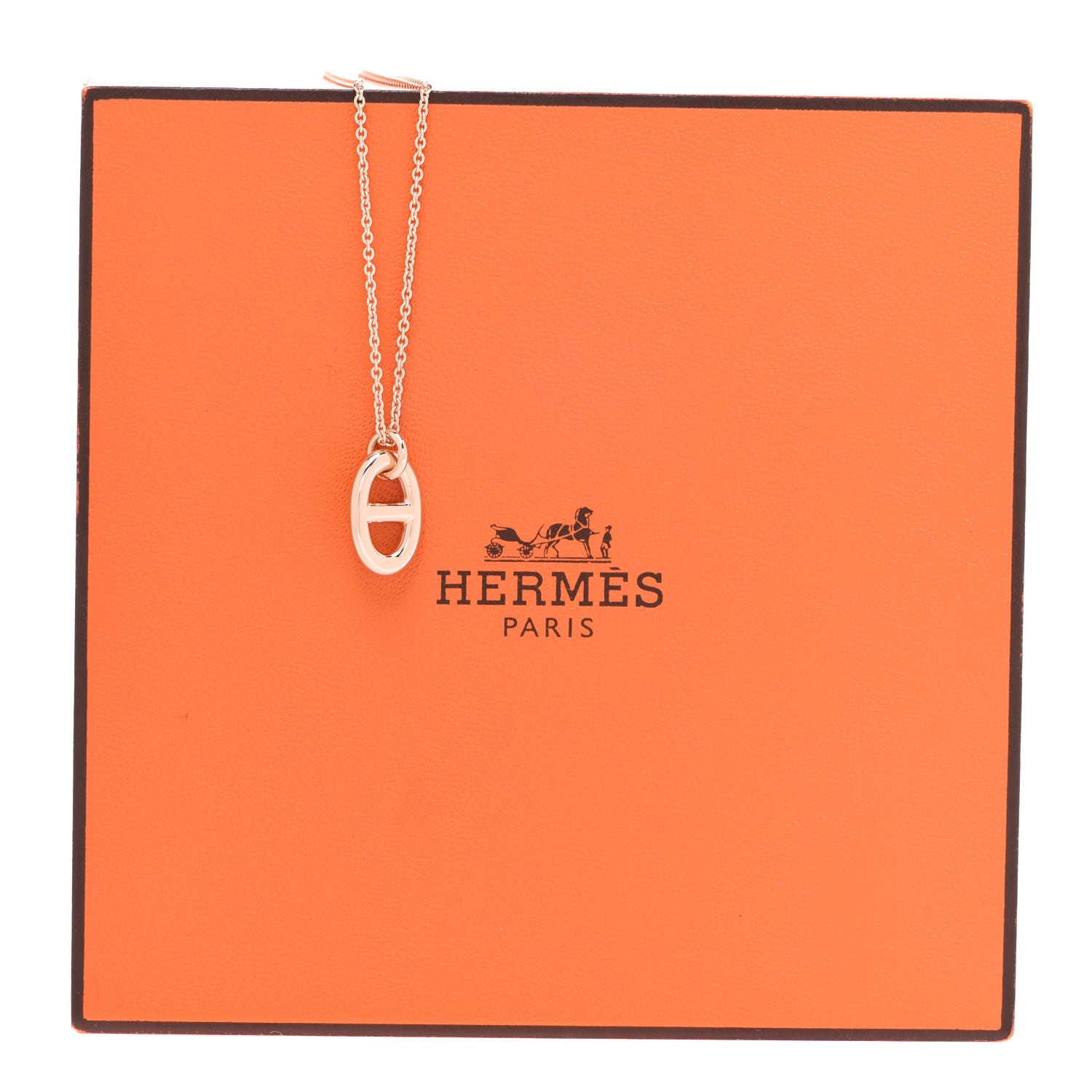Hermes 18K Rose Gold PM Farandole Pendant Necklace 6 of 6