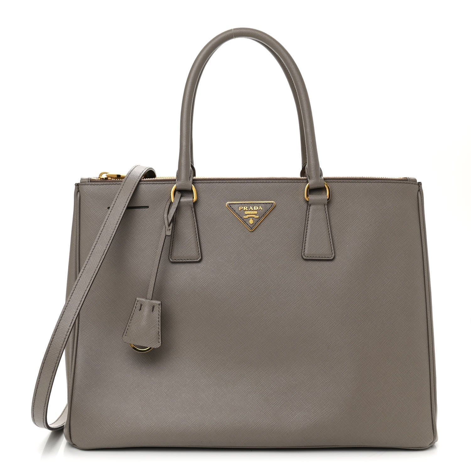 Prada Saffiano Large Galleria Double Zip Tote Argilla 1 of 7