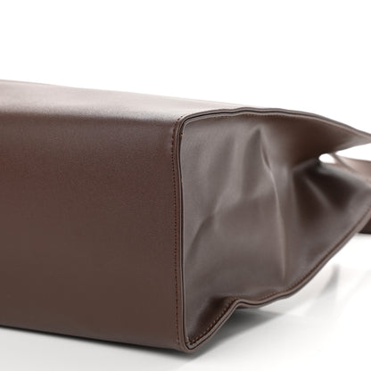 Telfar Vegan Leather Medium Shopping Bag Dark Brown 10 of 11