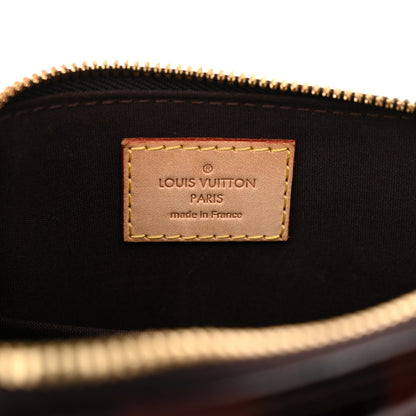 Louis Vuitton Vernis Rayures Alma BB Amarante 6 of 12