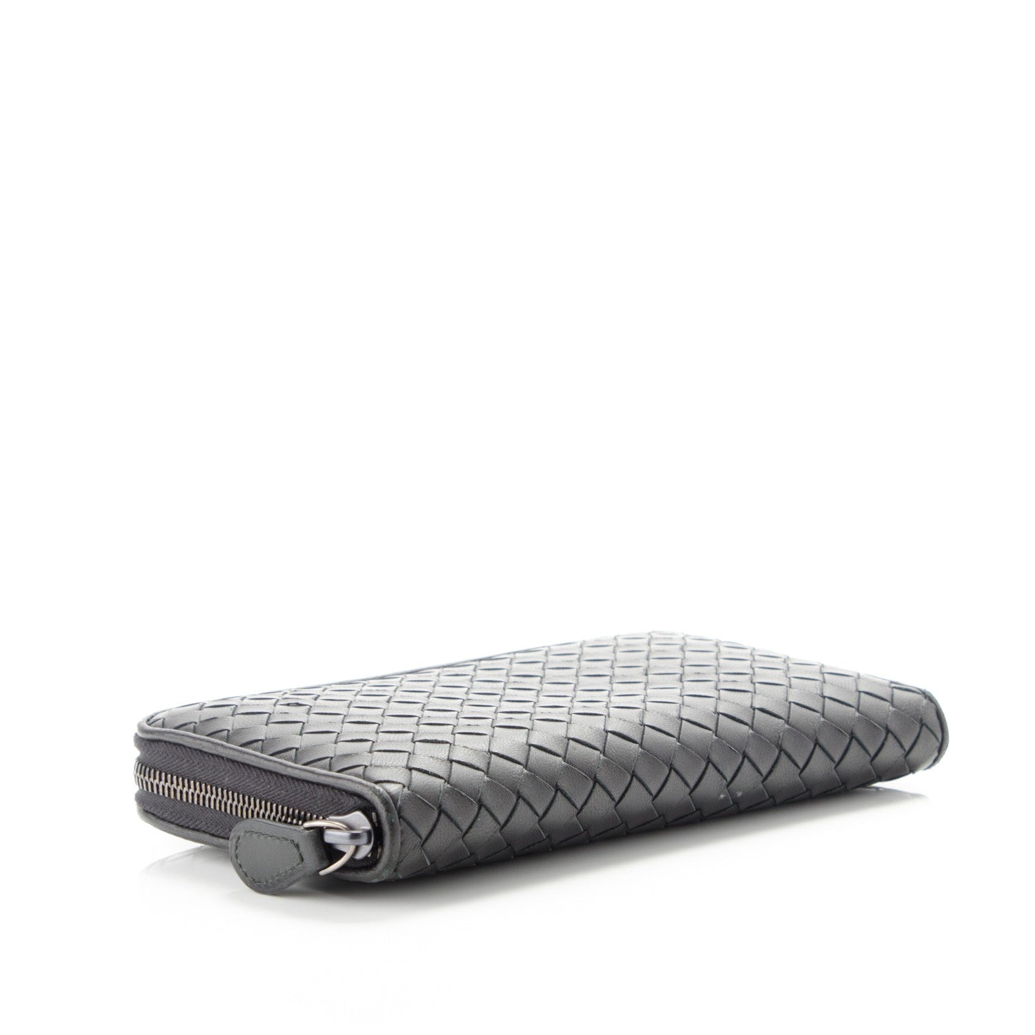 Bottega Veneta Nappa Intrecciato Zip Around Wallet Black 4 of 8
