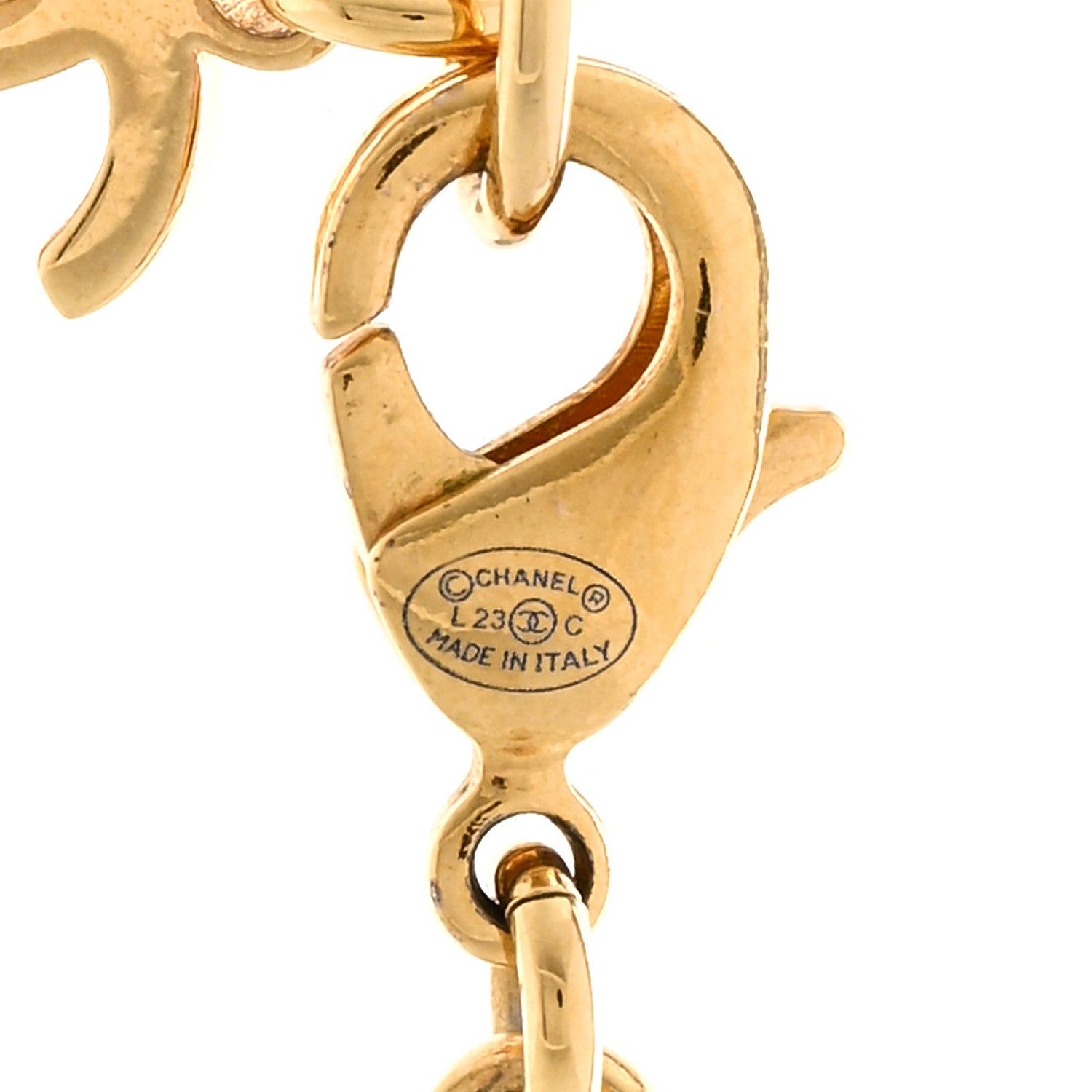 Chanel Metal Crystal CC Marquise Choker Gold 4 of 5