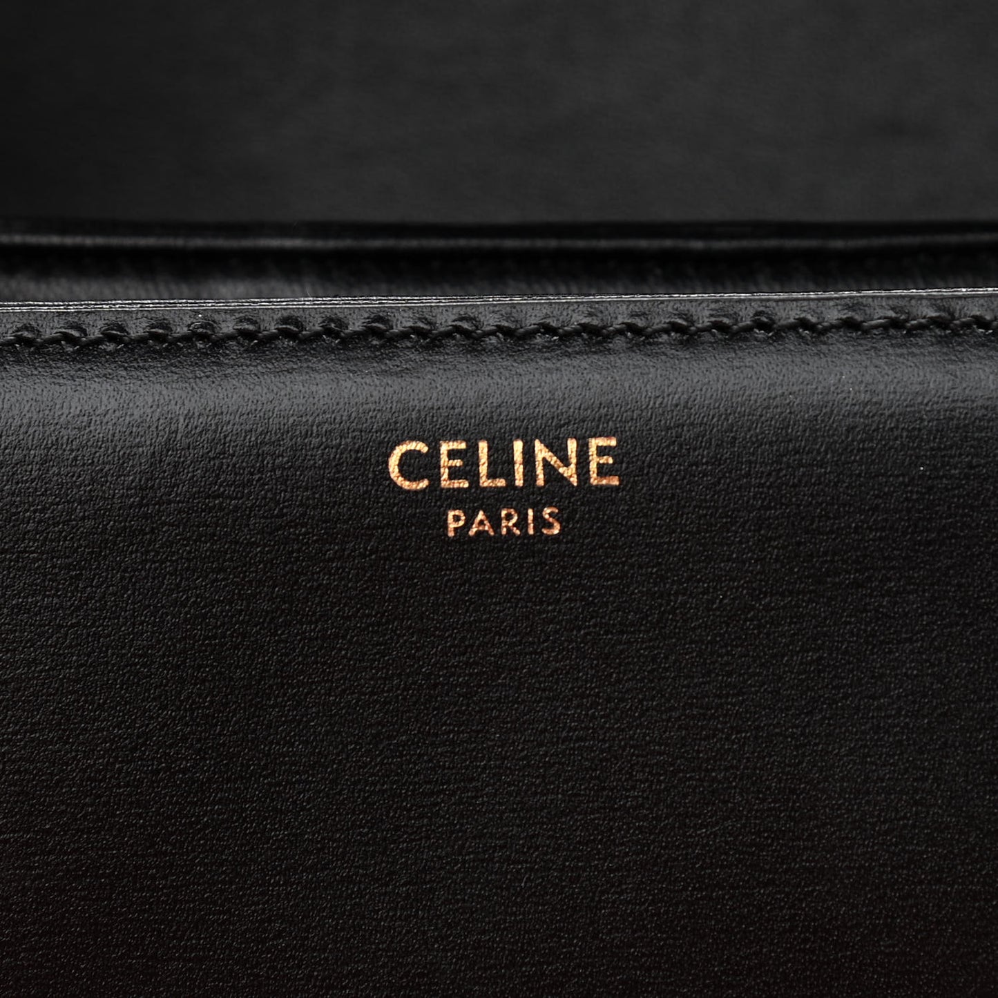 Shiny Calfskin Medium Triomphe Black