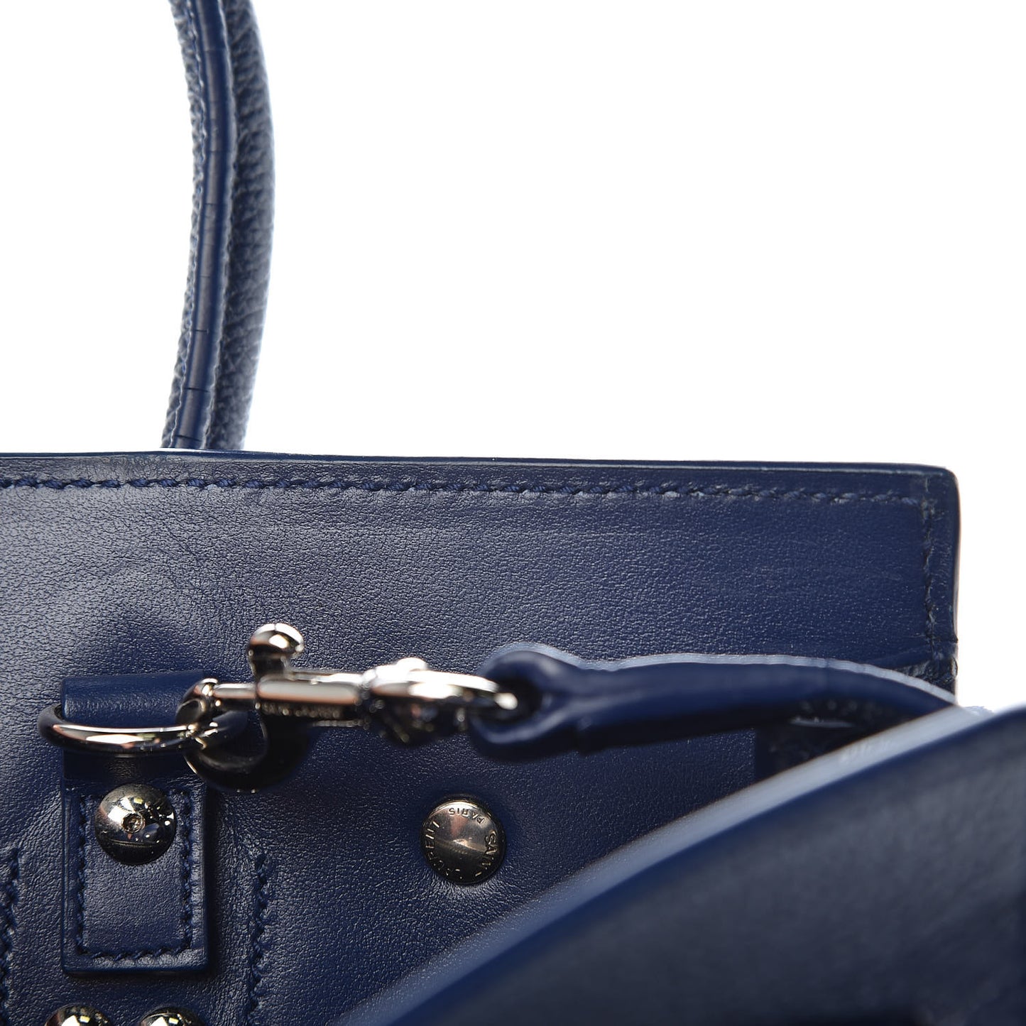 Grained Calfskin Baby Sac De Jour Marine