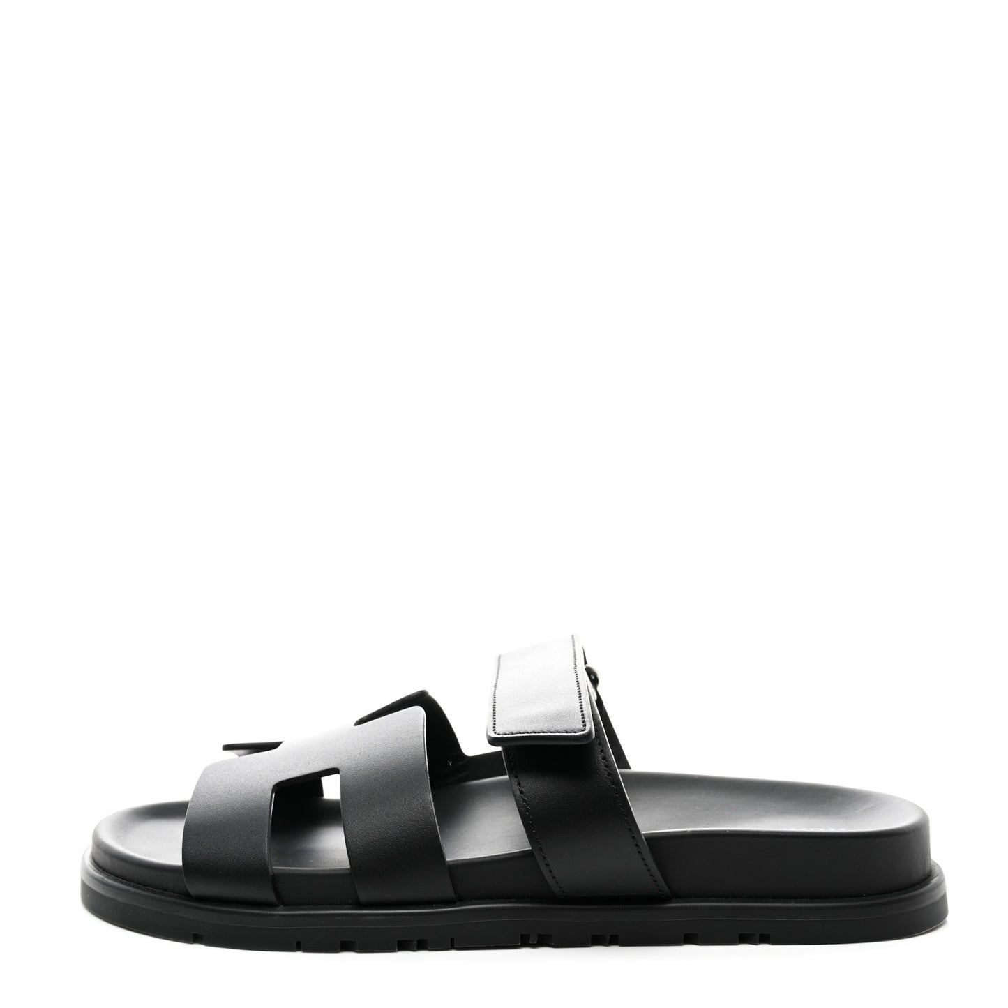 Calfskin Womens Chypre Sandals 39.5 Black