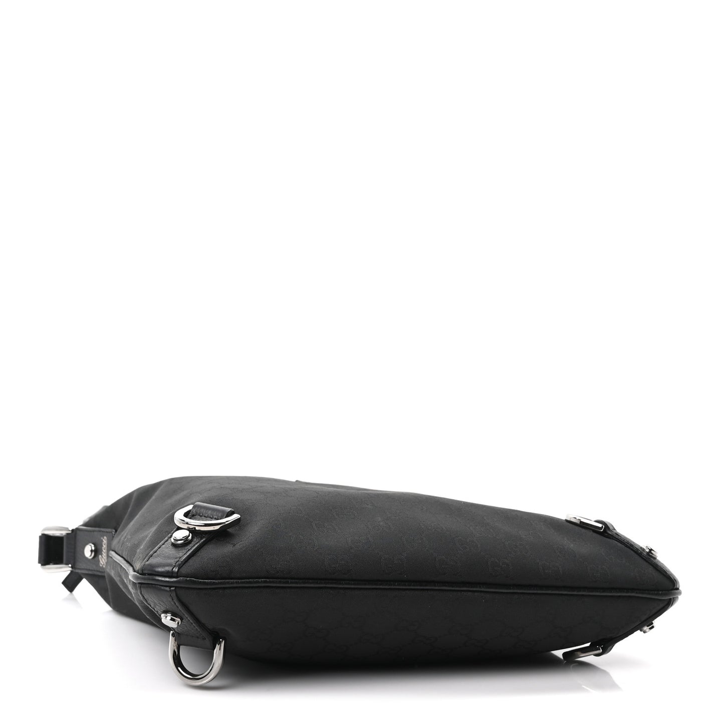 Nylon Monogram Abbey Messenger Bag Black