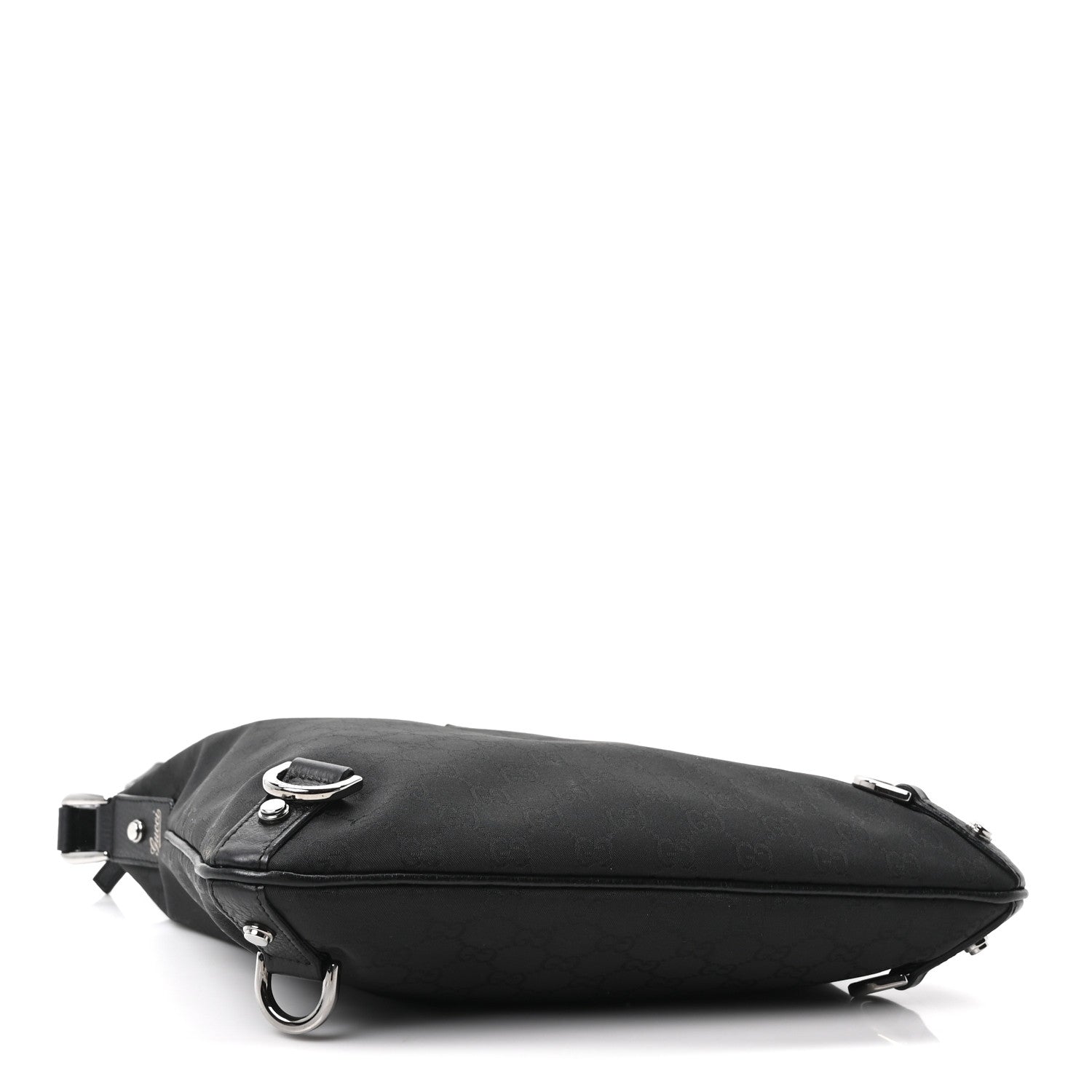 Gucci Nylon Monogram Abbey Messenger Bag Black 4 of 10