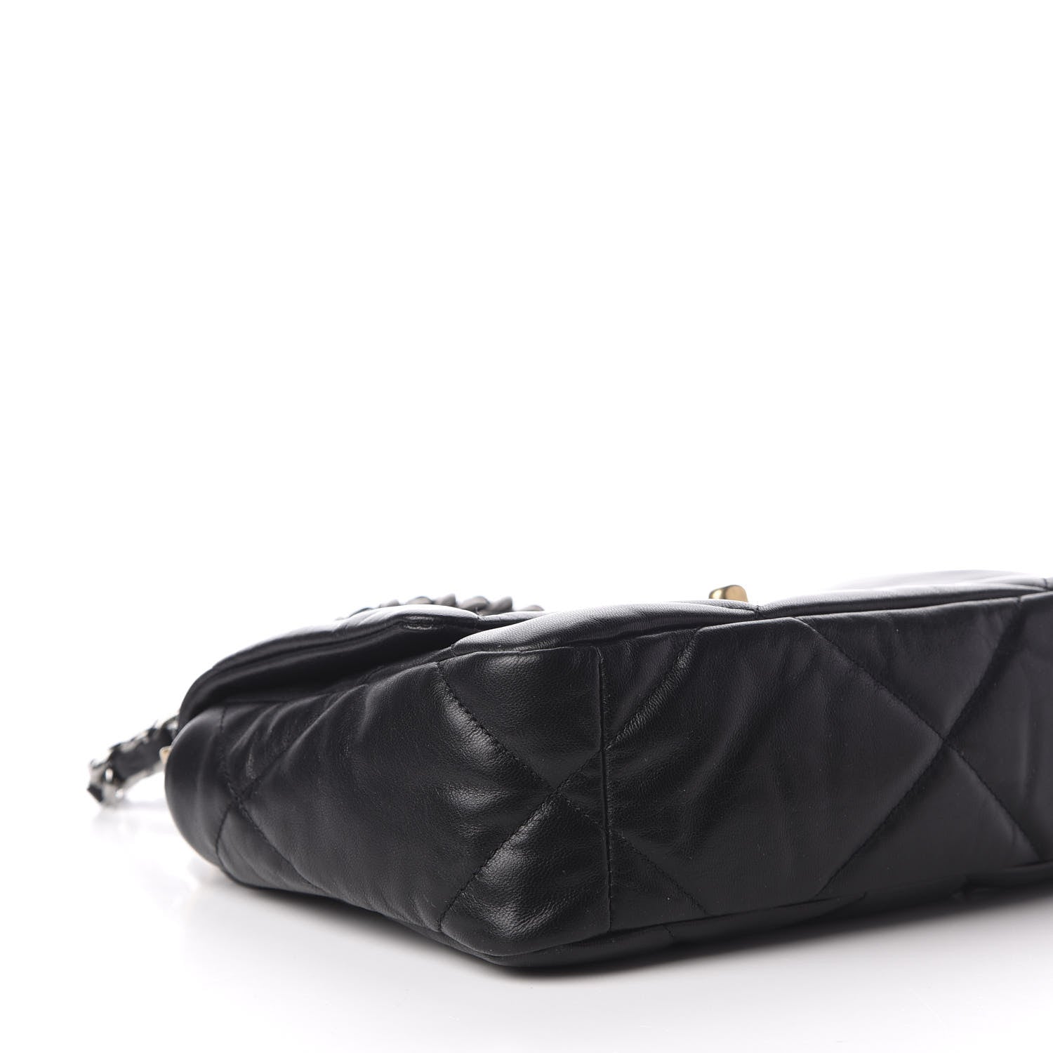 Chanel Lambskin Quilted Medium 19 Flap Black 6 of 11