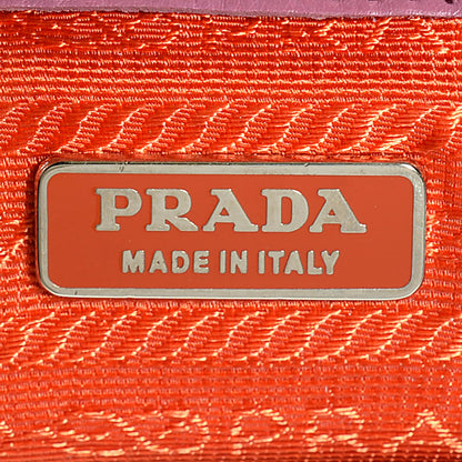 Prada Glace Calf Detachable Chain Clutch Pink 6 of 9