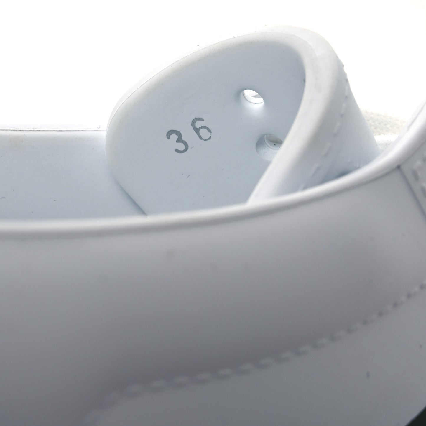 Rubber Ace Web Sneaker Slides 36 Great White