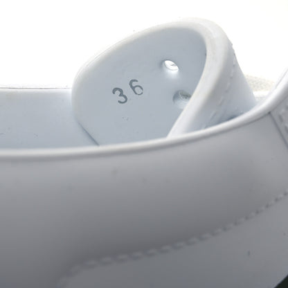 Gucci Rubber Ace Web Sneaker Slides 36 Great White 10 of 14