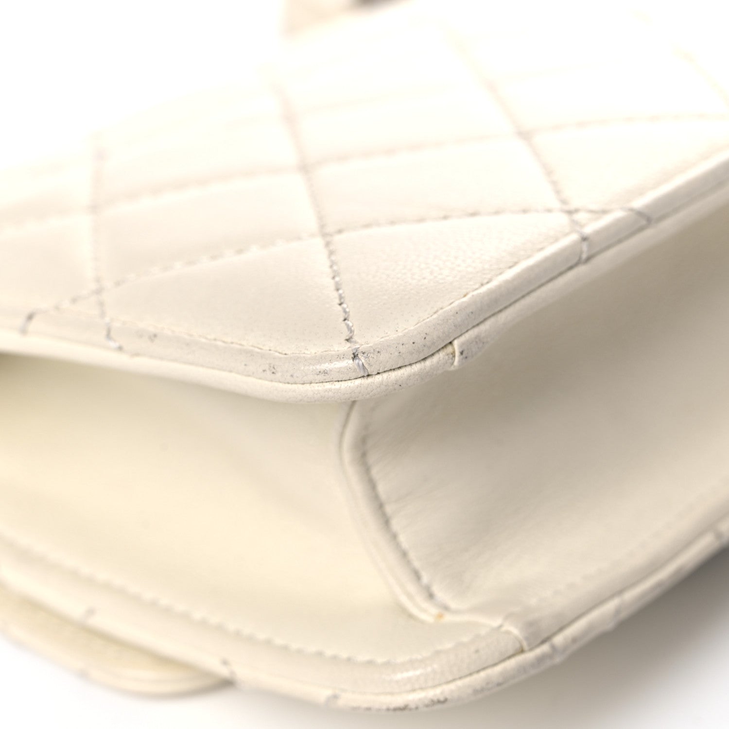 Chanel Sheepskin Quilted Mini Beauty Lock Flap White 10 of 23