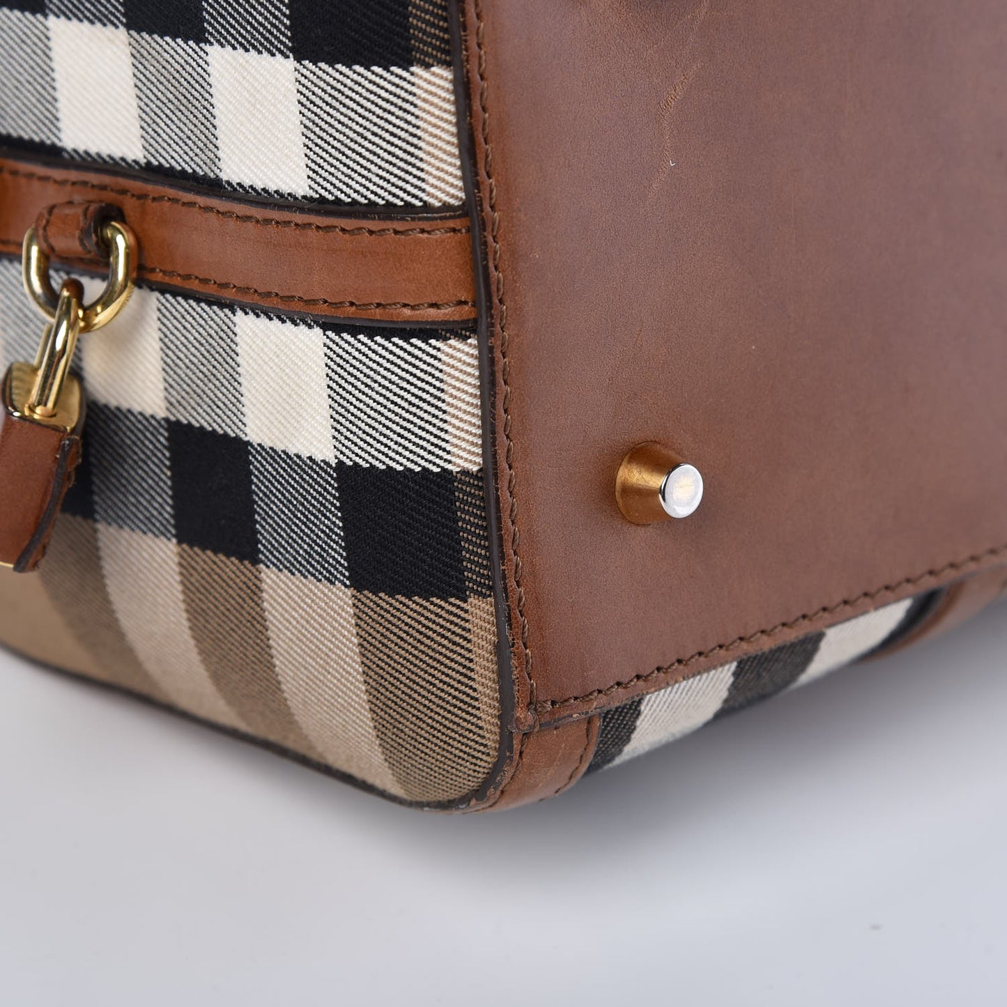 House Check Medium Alchester Bowling Bag Tan