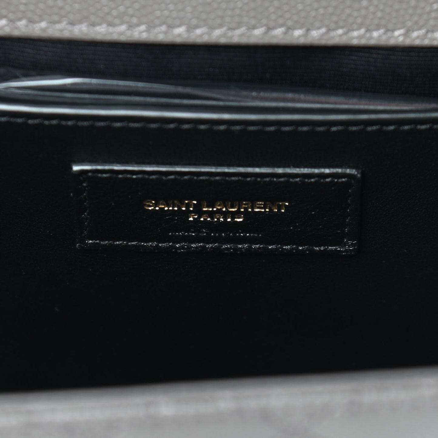 Grain De Poudre Textured Mixed Matelasse Medium Triquilt Monogram Satchel Fog