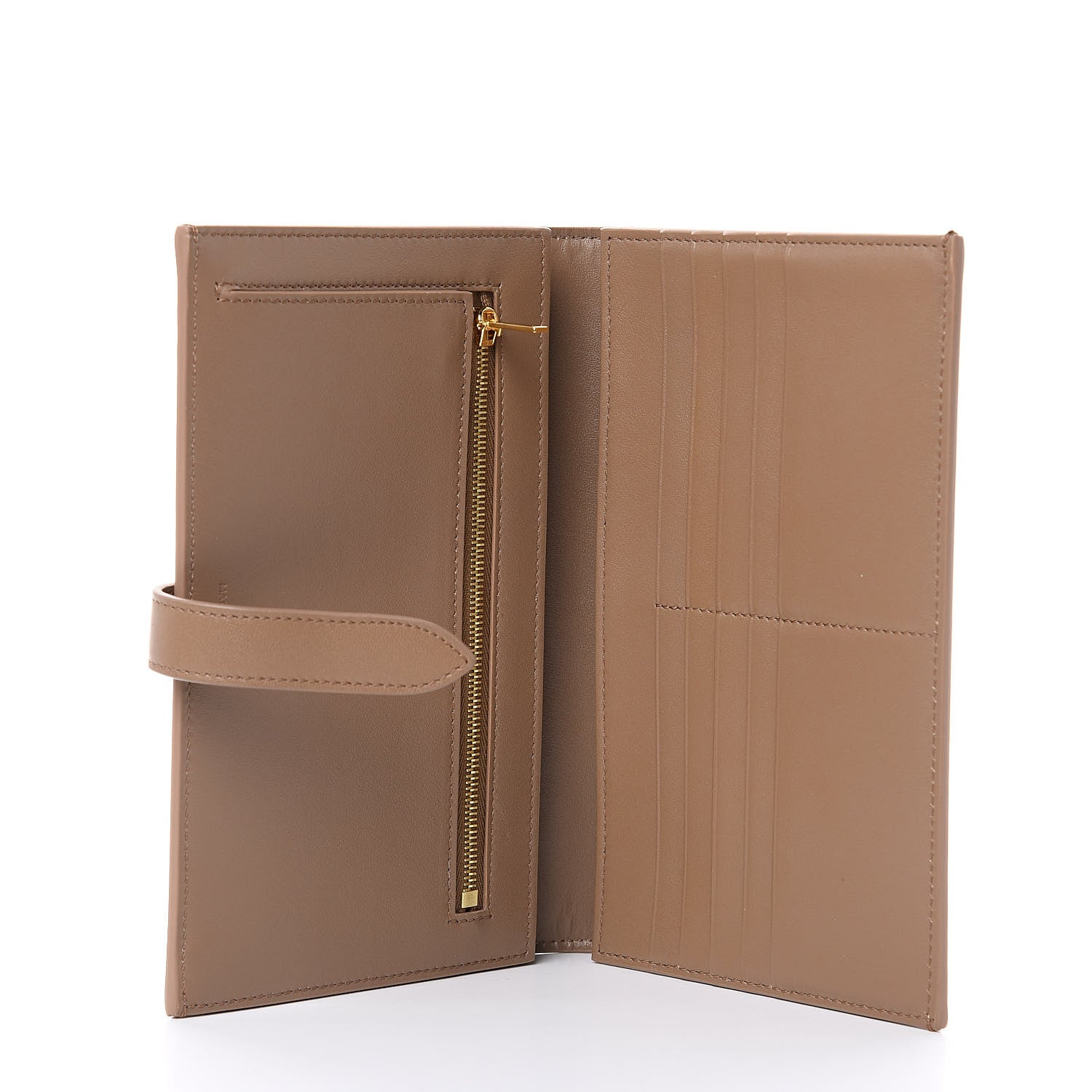 Celine Grained Calfskin Large Multifunction Strap Wallet Light Camel 5 of 8