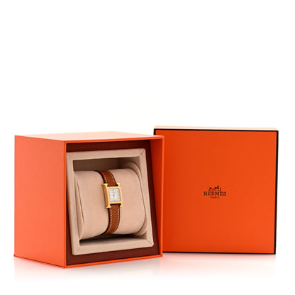 Hermes Stainless Steel Epsom 17.2mm Heure H Hour Quartz Watch Gold 5 of 5