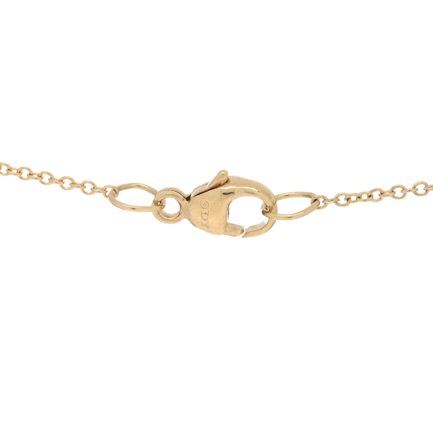 David Yurman 18K Yellow Gold Blue Sapphire Diamond Evil Eye Necklace 4 of 5