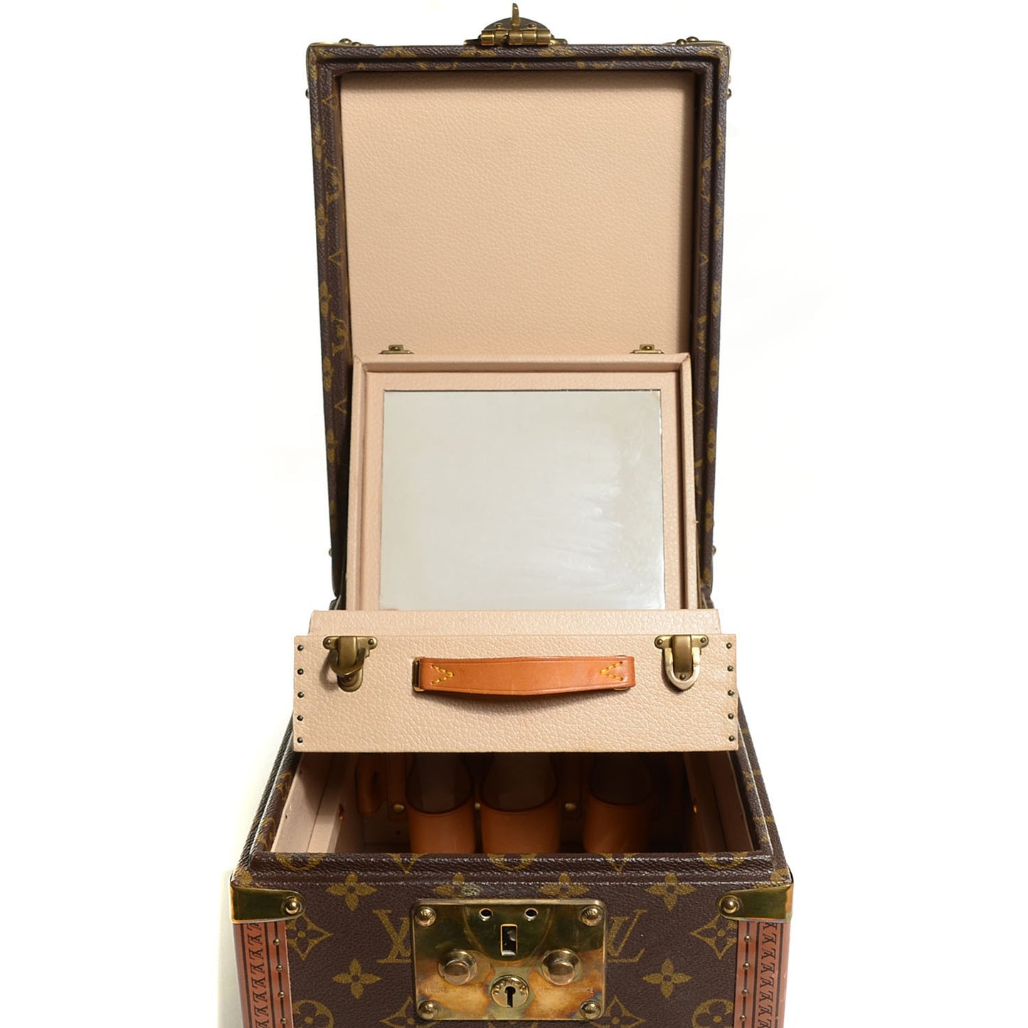 Monogram Boite Flacons Beauty Train Trunk Case