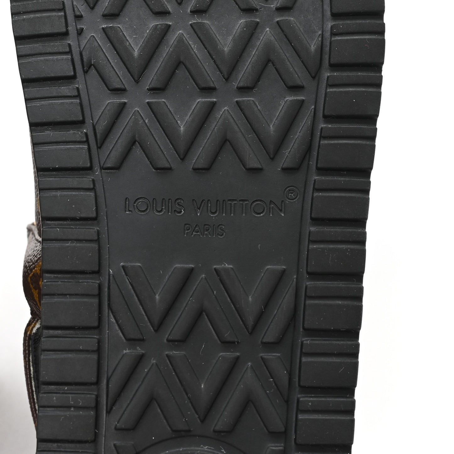 Monogram LV Sunset Comfort Flat Sandals 36 Cacao Brown