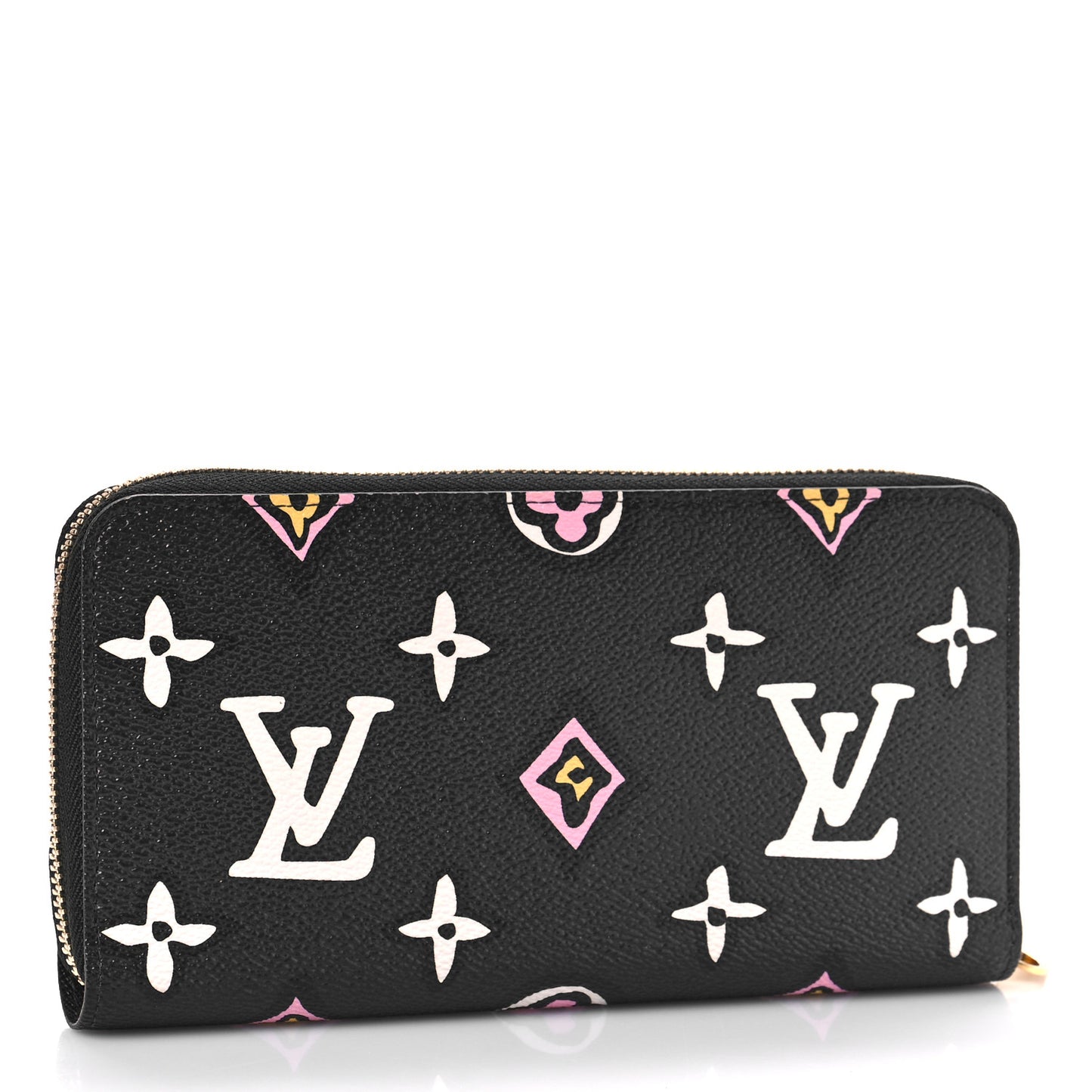 Monogram Giant Wild At Heart Zippy Wallet Black