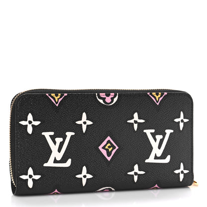 Louis Vuitton Monogram Giant Wild At Heart Zippy Wallet Black 3 of 9