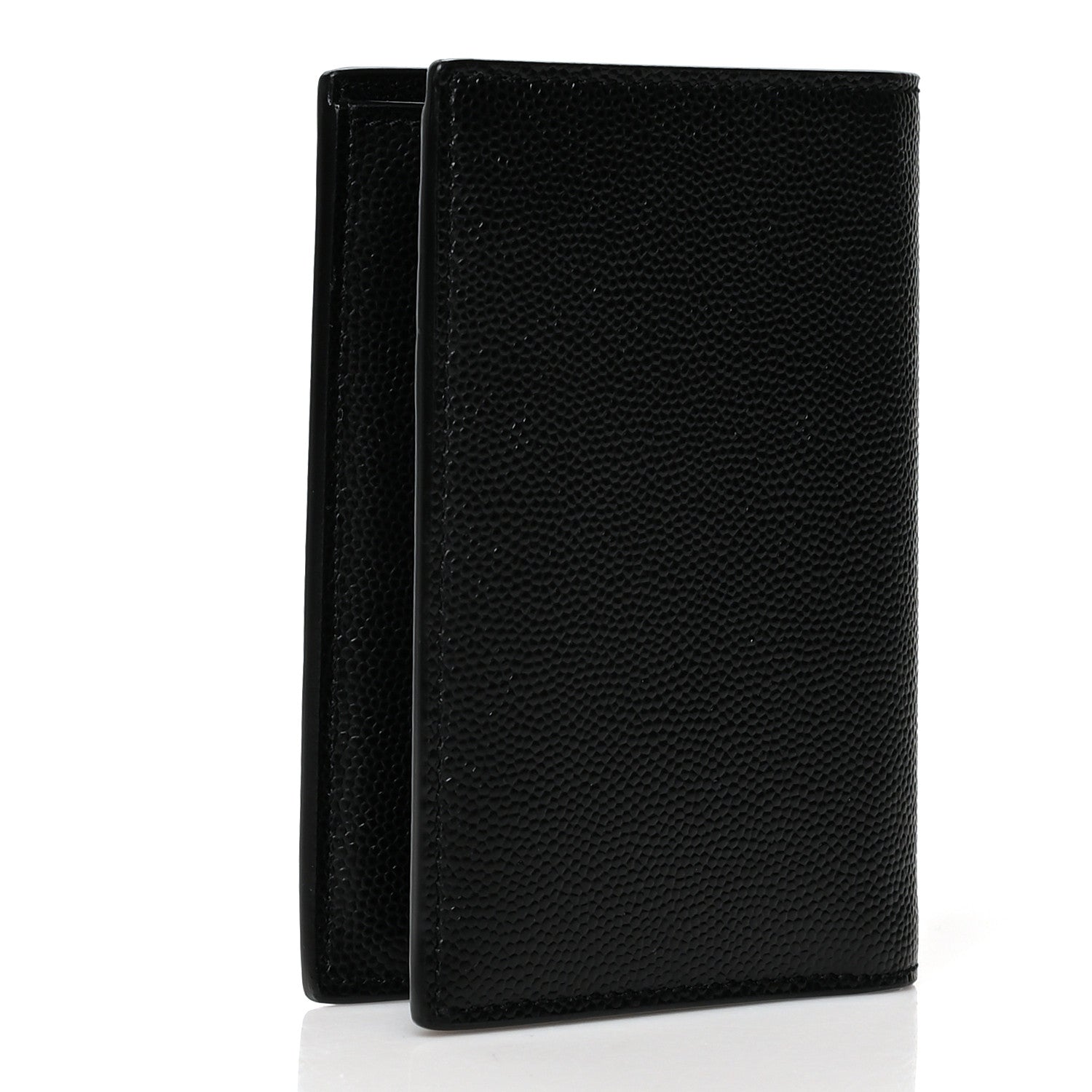 Saint Laurent Grain De Poudre Monogram Bi-Fold Wallet Black 3 of 7