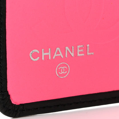 Chanel Calfskin Quilted Cambon Yen Wallet Black 6 of 9