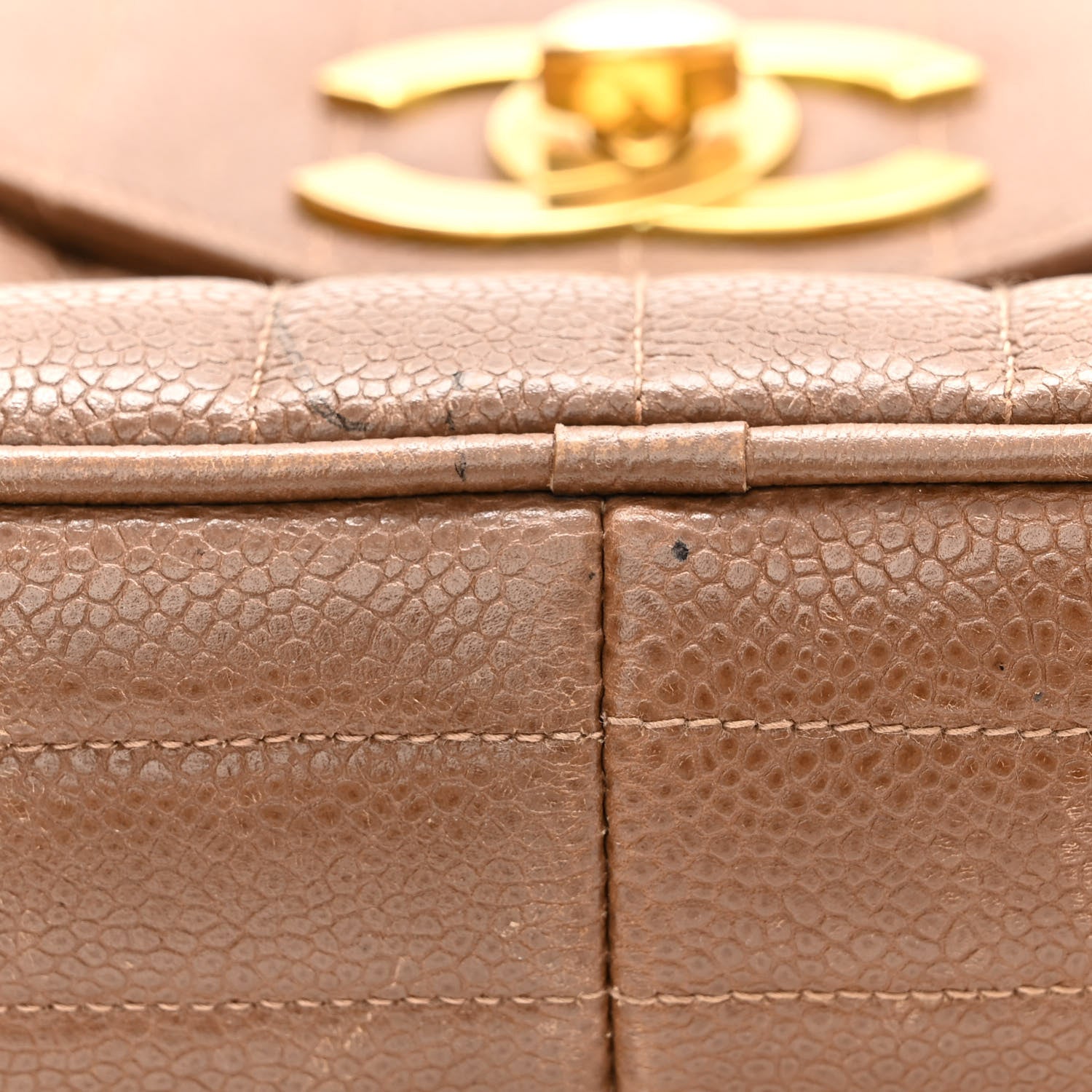 Chanel Caviar Vertical Quilt Camera Bag Brown 11 of 12