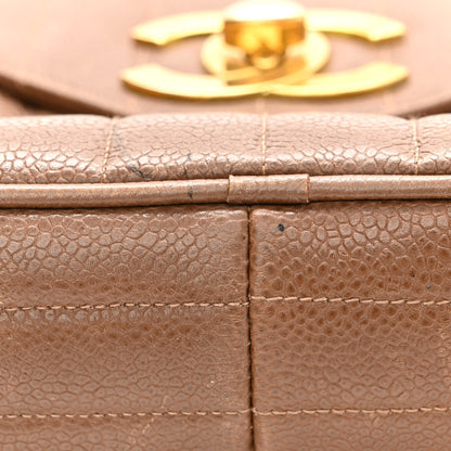 Chanel Caviar Vertical Quilt Camera Bag Brown 11 of 12