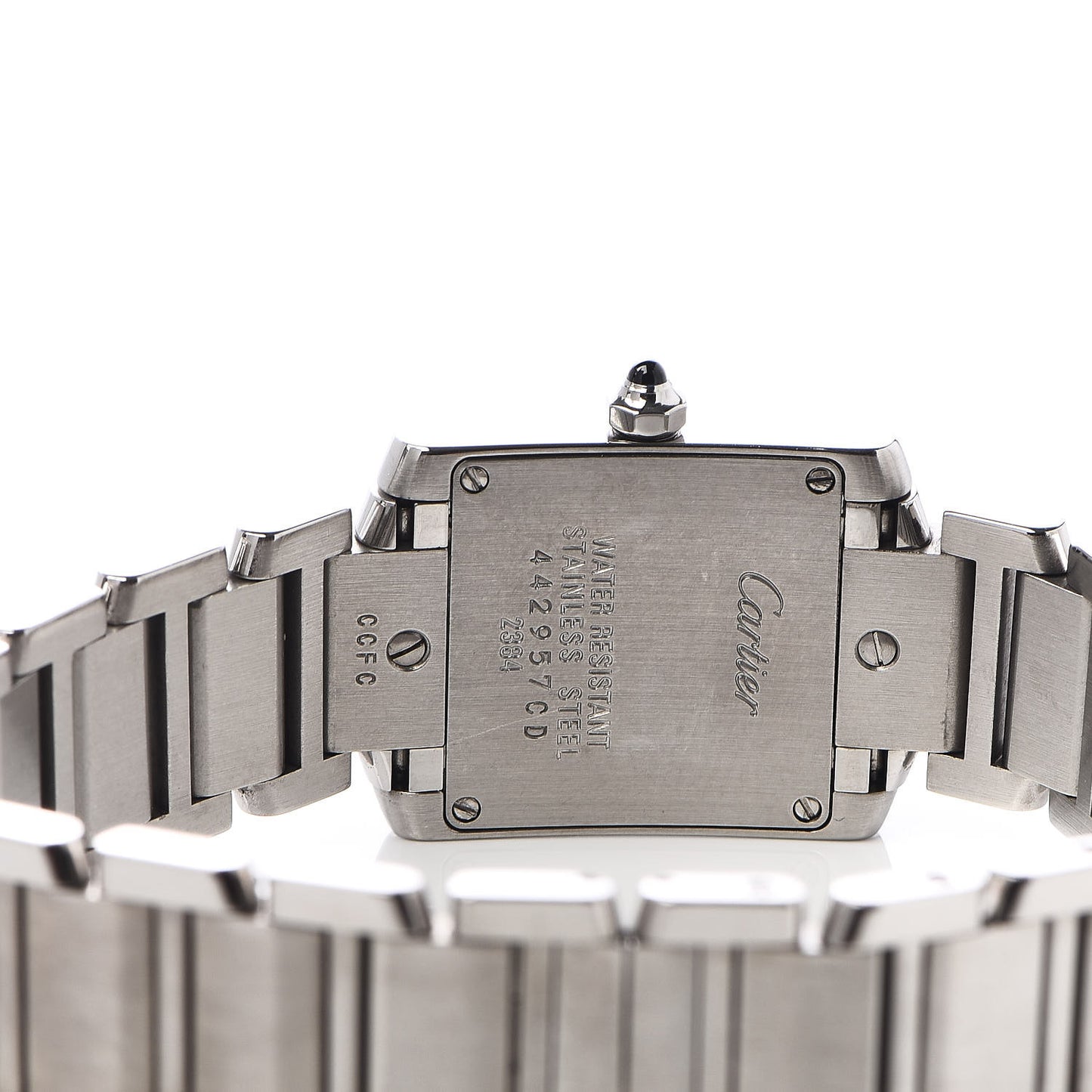 Stainless Steel 20mm Tank Francaise Quartz Watch