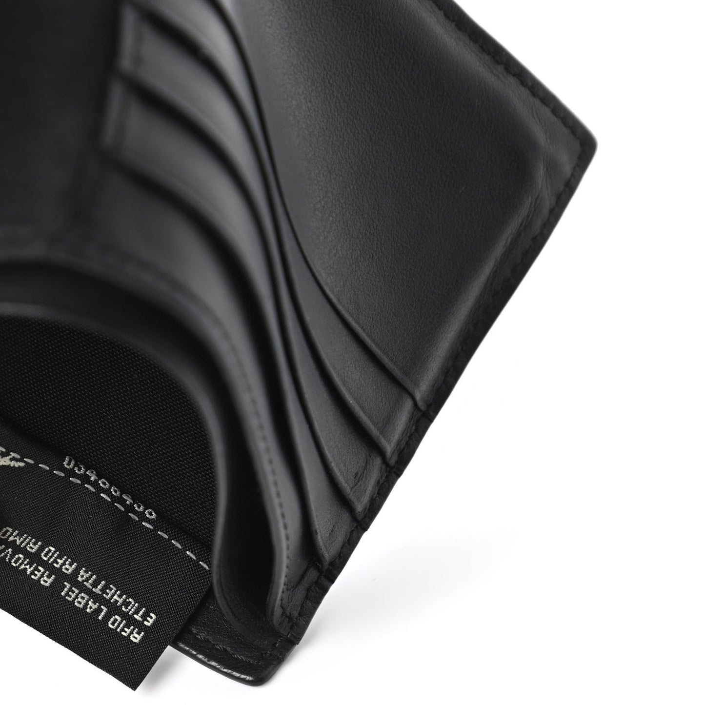 Vitello Century Mini Bug Eyes Bi-Fold Wallet Black