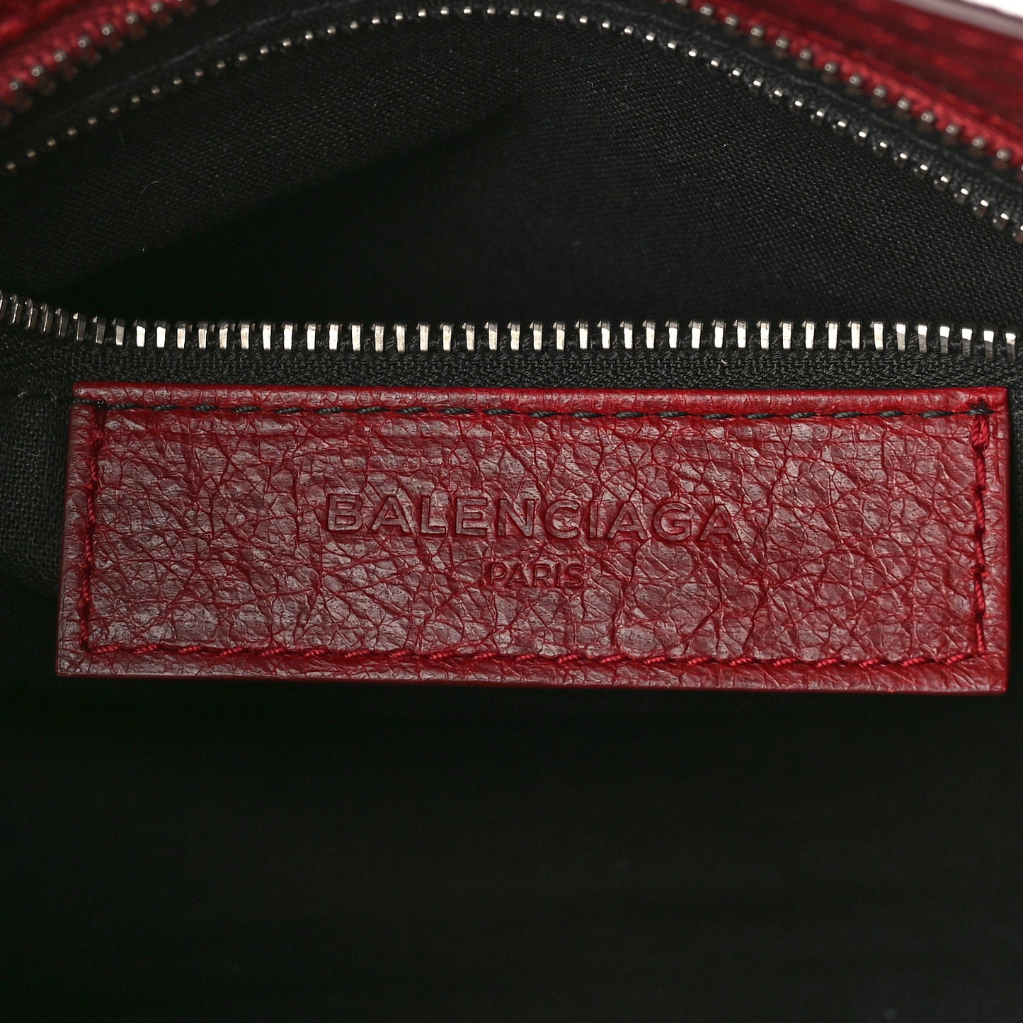 Agneau Giant 12 Silver Hardware Mini City Rouge Cerise