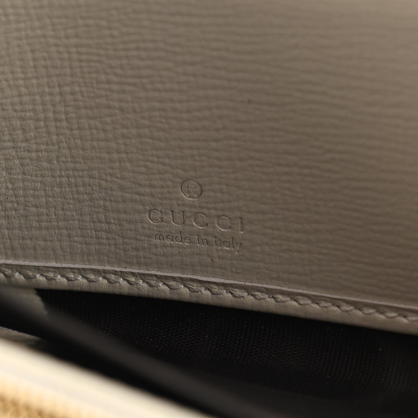 GG Supreme Monogram Azalea Calfskin Horsebit 1955 Zip Around Wallet Beige Ebony Mystic White