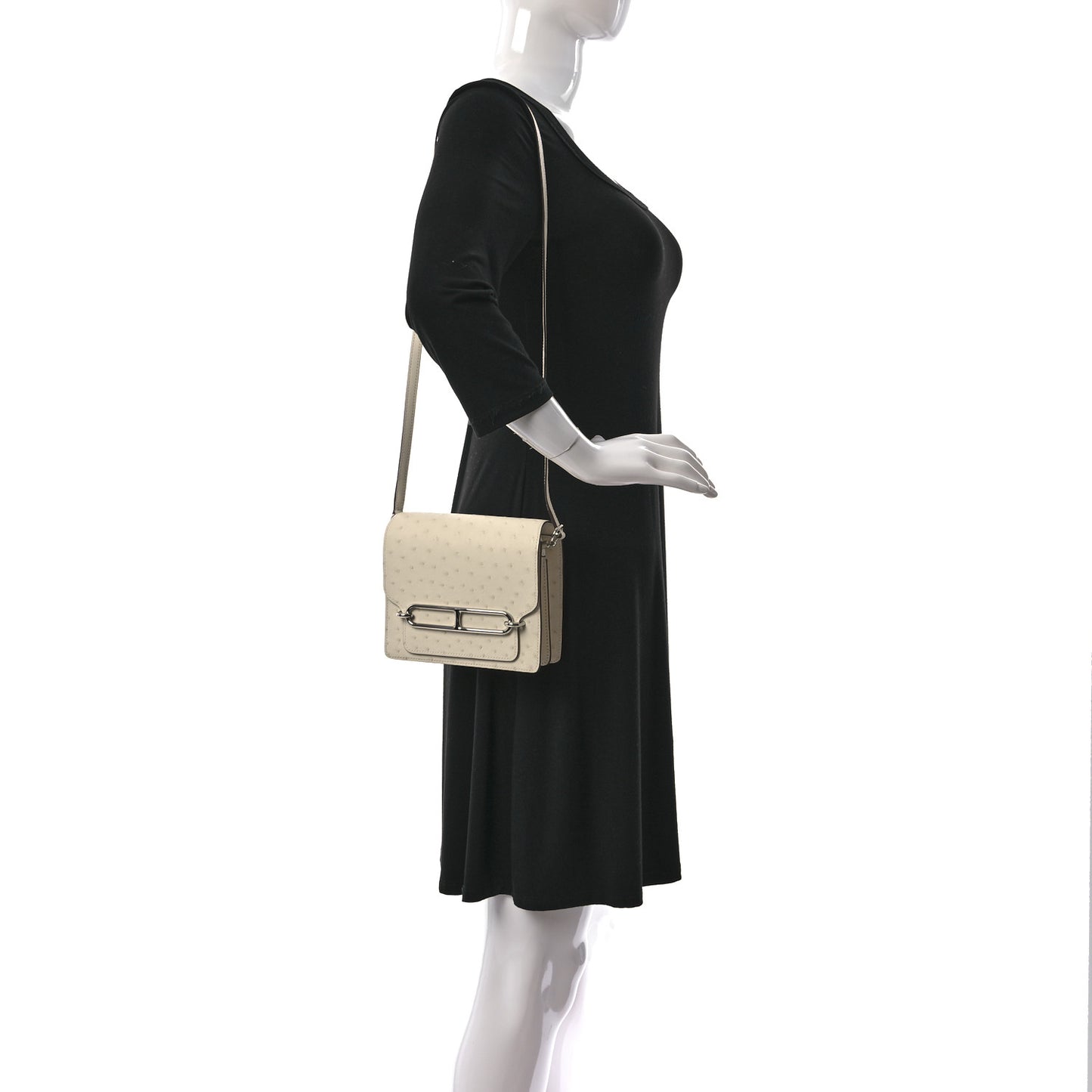 Ostrich Mini Sac Roulis Nata
