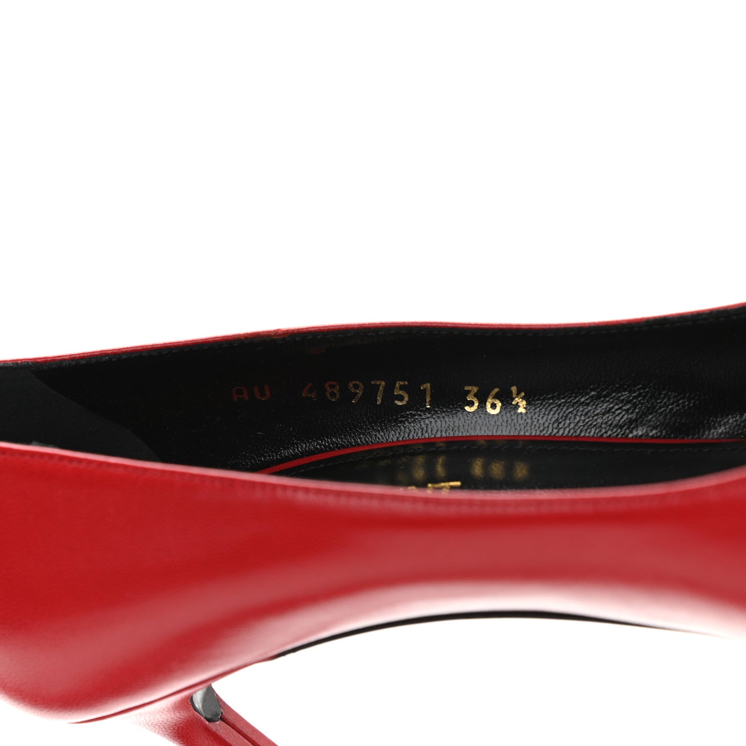 Saint Laurent Calfskin Anja 85 Pumps 36.5 New Red 8 of 8