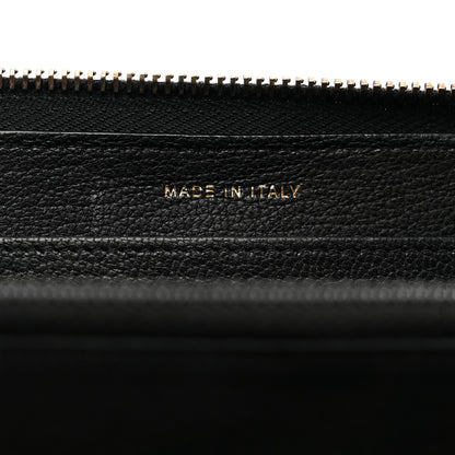 Chanel Patent Quilted Small Zip Around Wallet Black 7 of 10