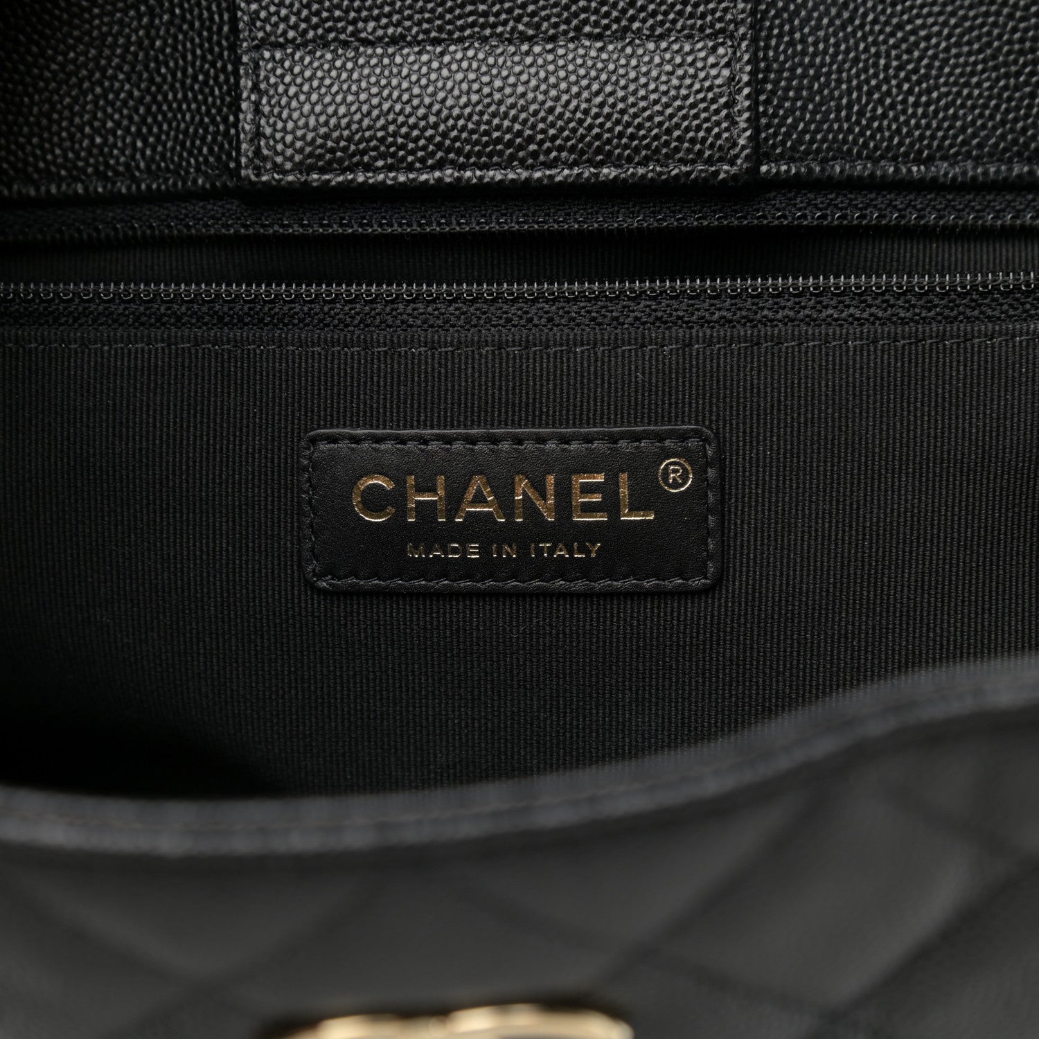 Chanel Caviar Quilted Large Shopping Tote Black 6 of 10