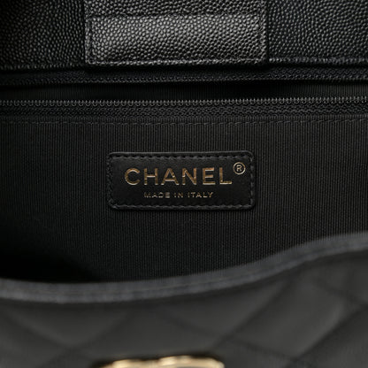 Chanel Caviar Quilted Large Shopping Tote Black 6 of 10