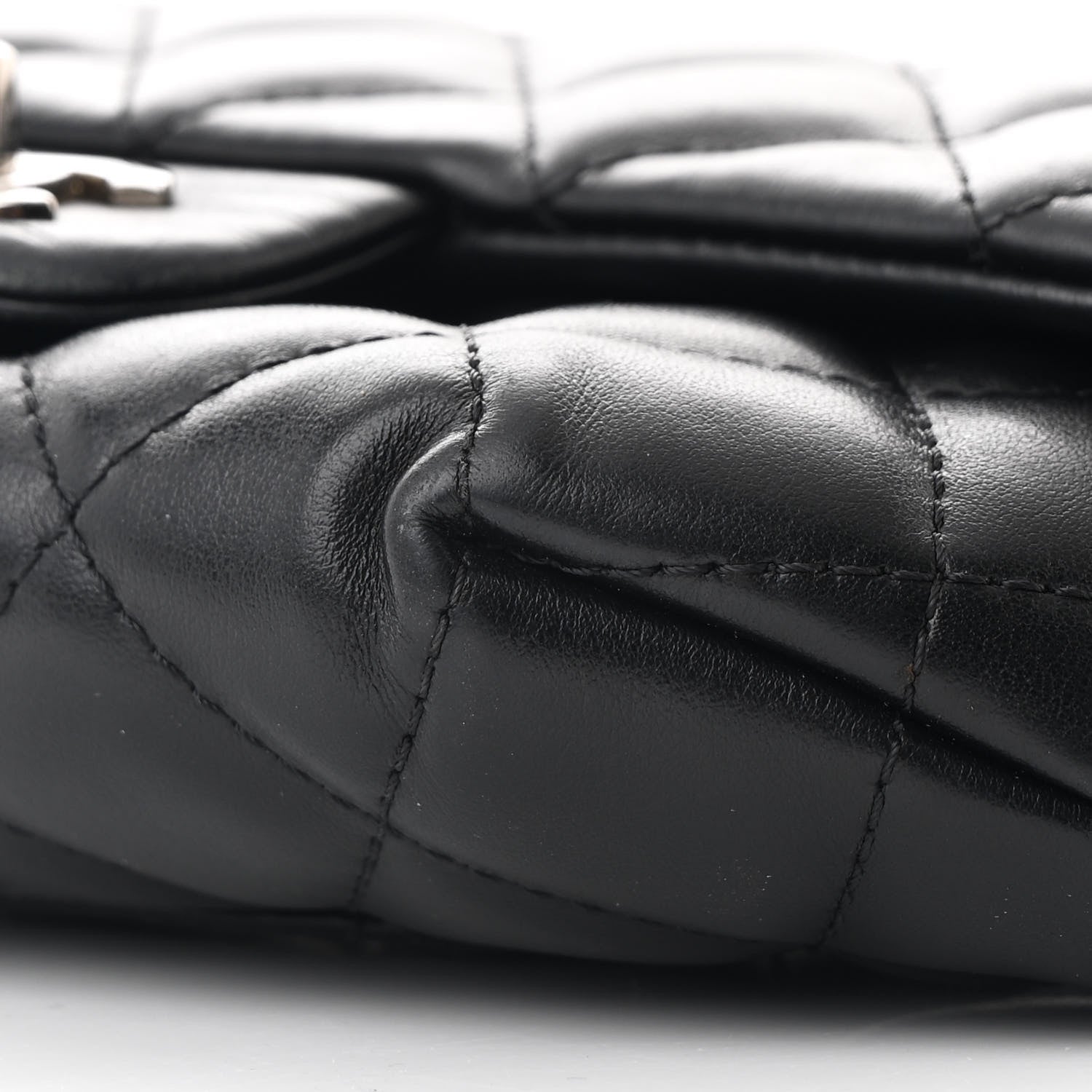 Chanel Calfskin Quilted CC Uniform Flap Belt Bag Black 12 of 12