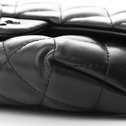 Chanel Calfskin Quilted CC Uniform Flap Belt Bag Black 12 of 12