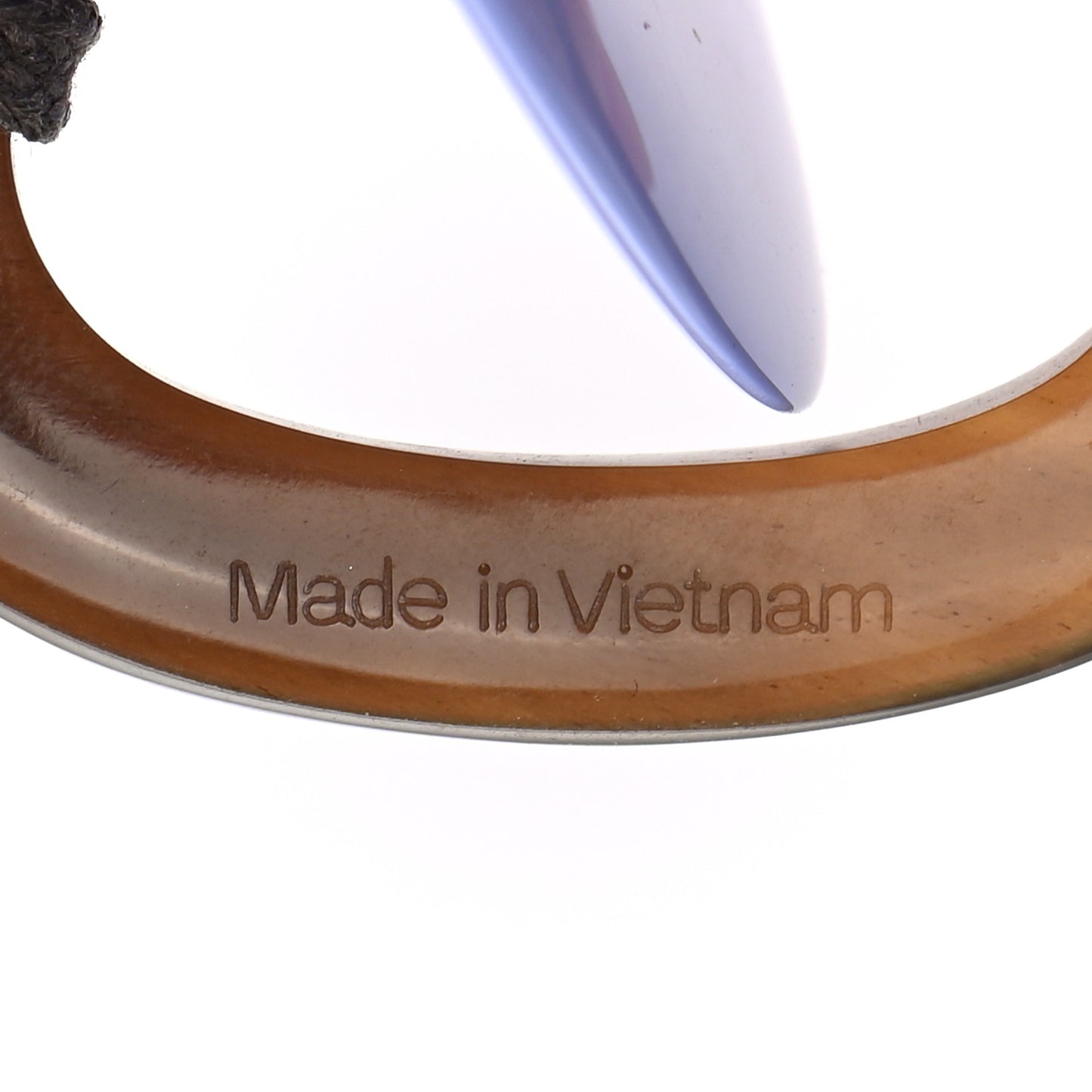 Lacquered Wood Buffalo Horn Karamba Necklace