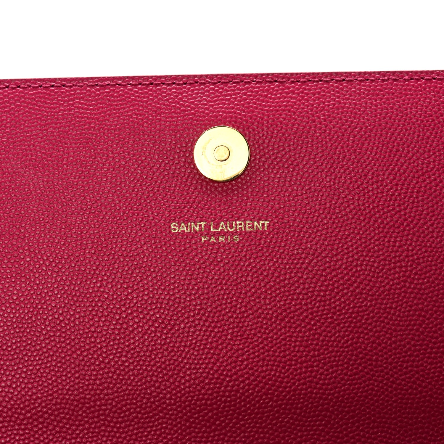 Saint Laurent Grain De Poudre Classic Monogram Cassandre Clutch Lipstick Fuchsia 5 of 12