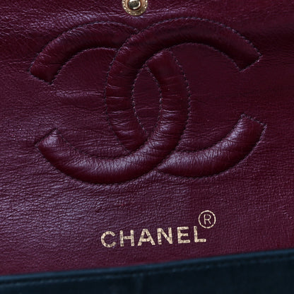 Chanel Lambskin Quilted Medium Double Flap Black 15 of 29