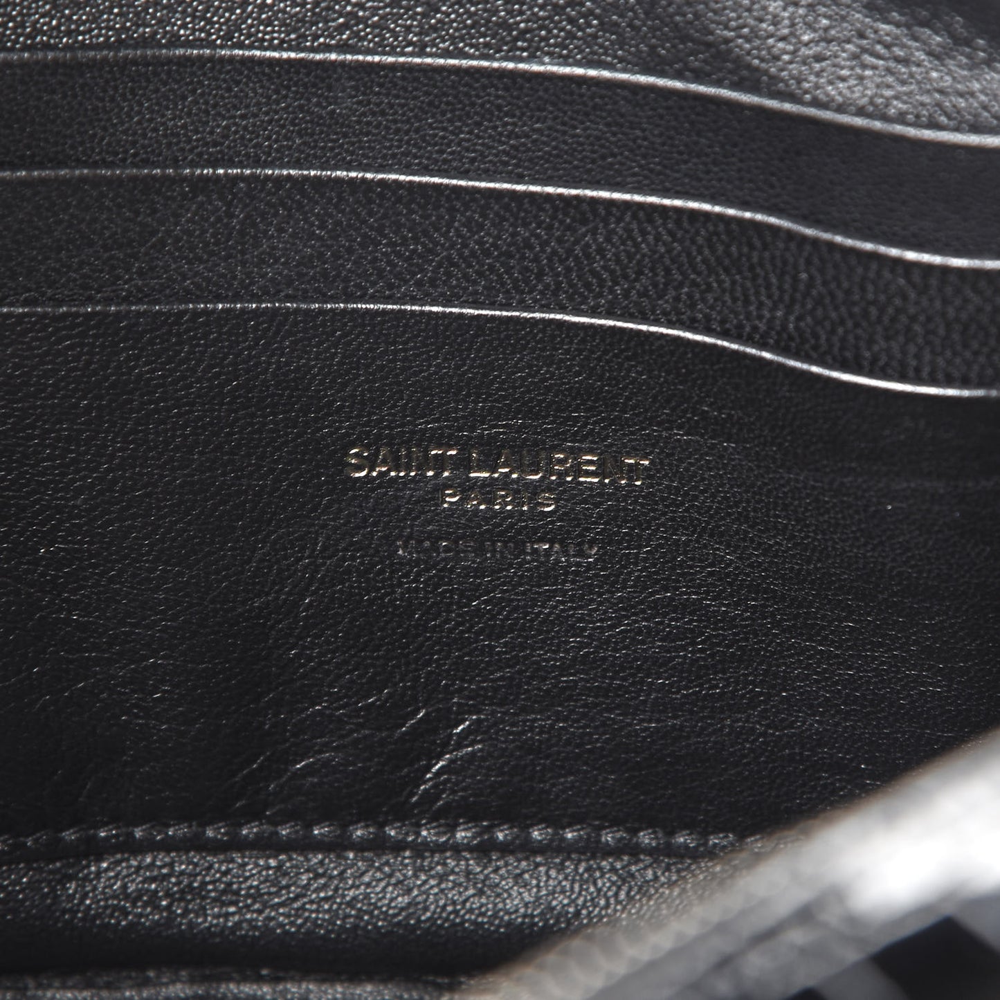 Calfskin Crocodile Embossed Monogram Mini Lou Camera Bag Black