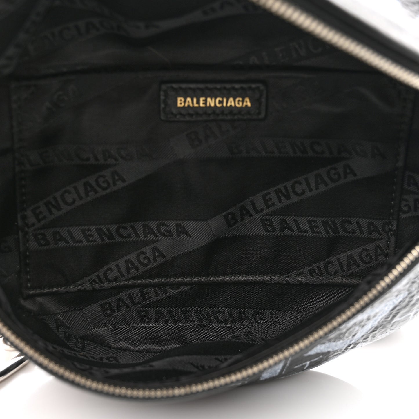Agneau Arena Graffiti All Over XXS Souvenir Belt Bag Black White
