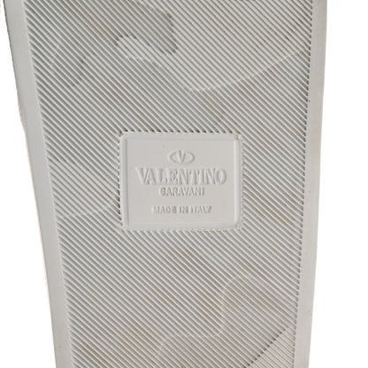 Valentino Garavani Rubber Swarovski VLTN Pool Slide Sandals 39 White 7 of 9