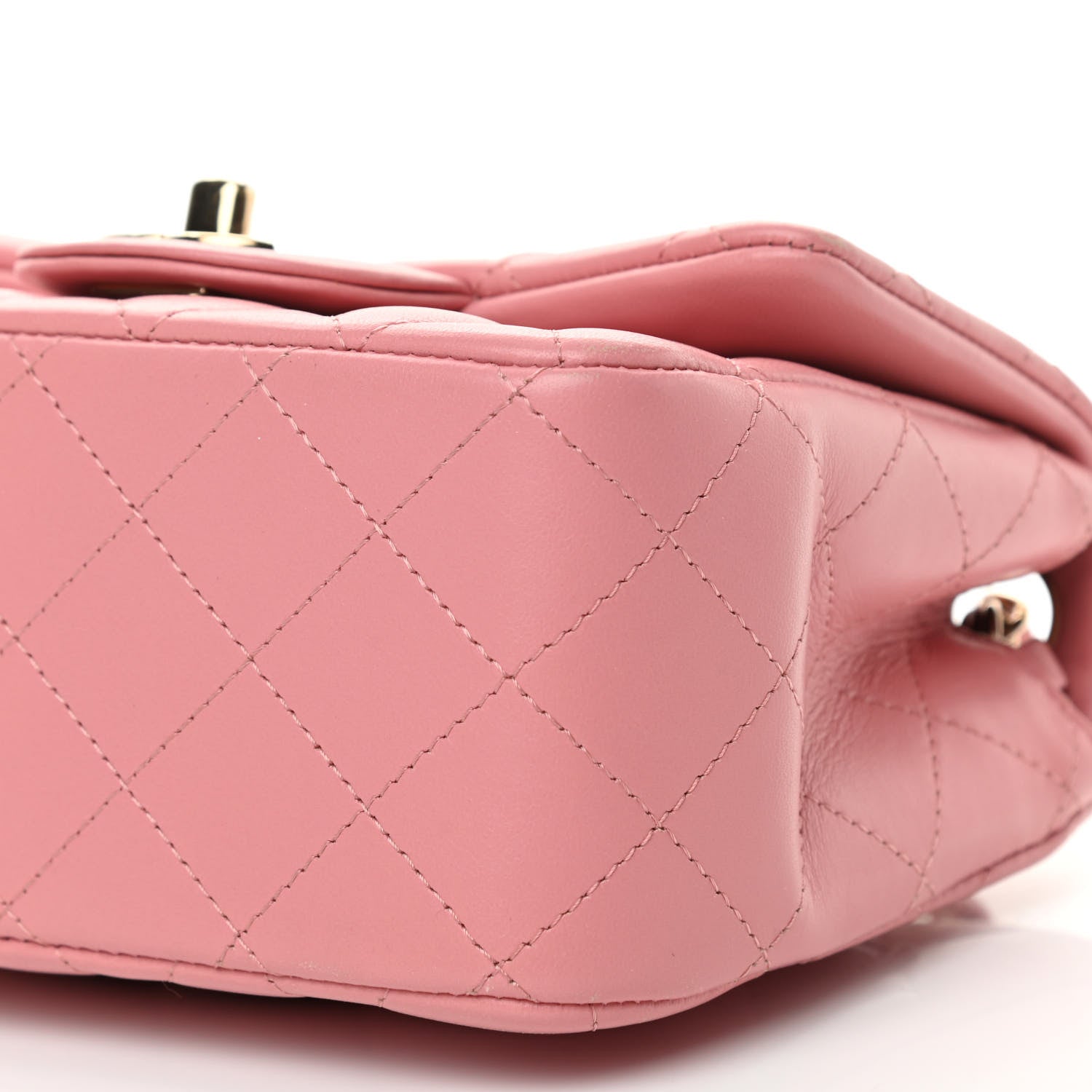 Chanel Lambskin Quilted Mini Square Flap Pink 9 of 10