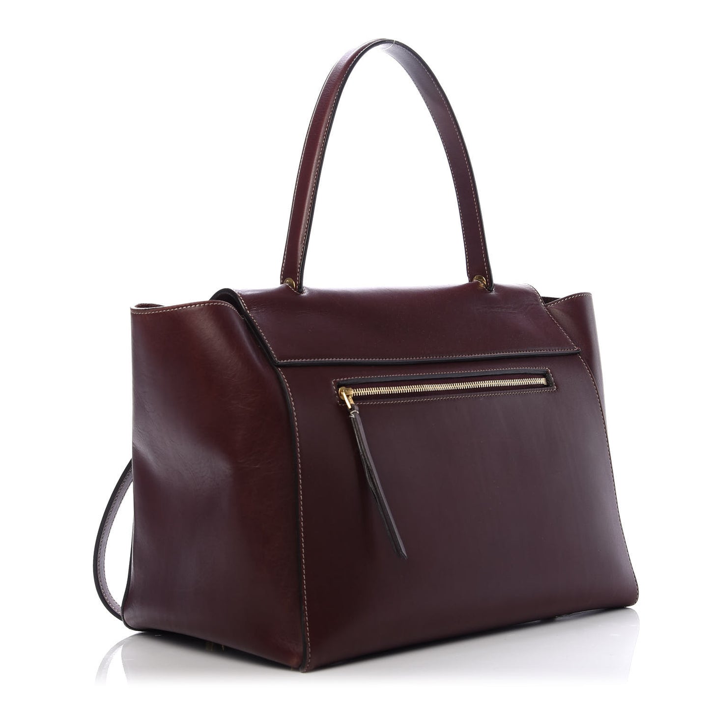 Natural Calfskin Small Belt Bag Burgundy