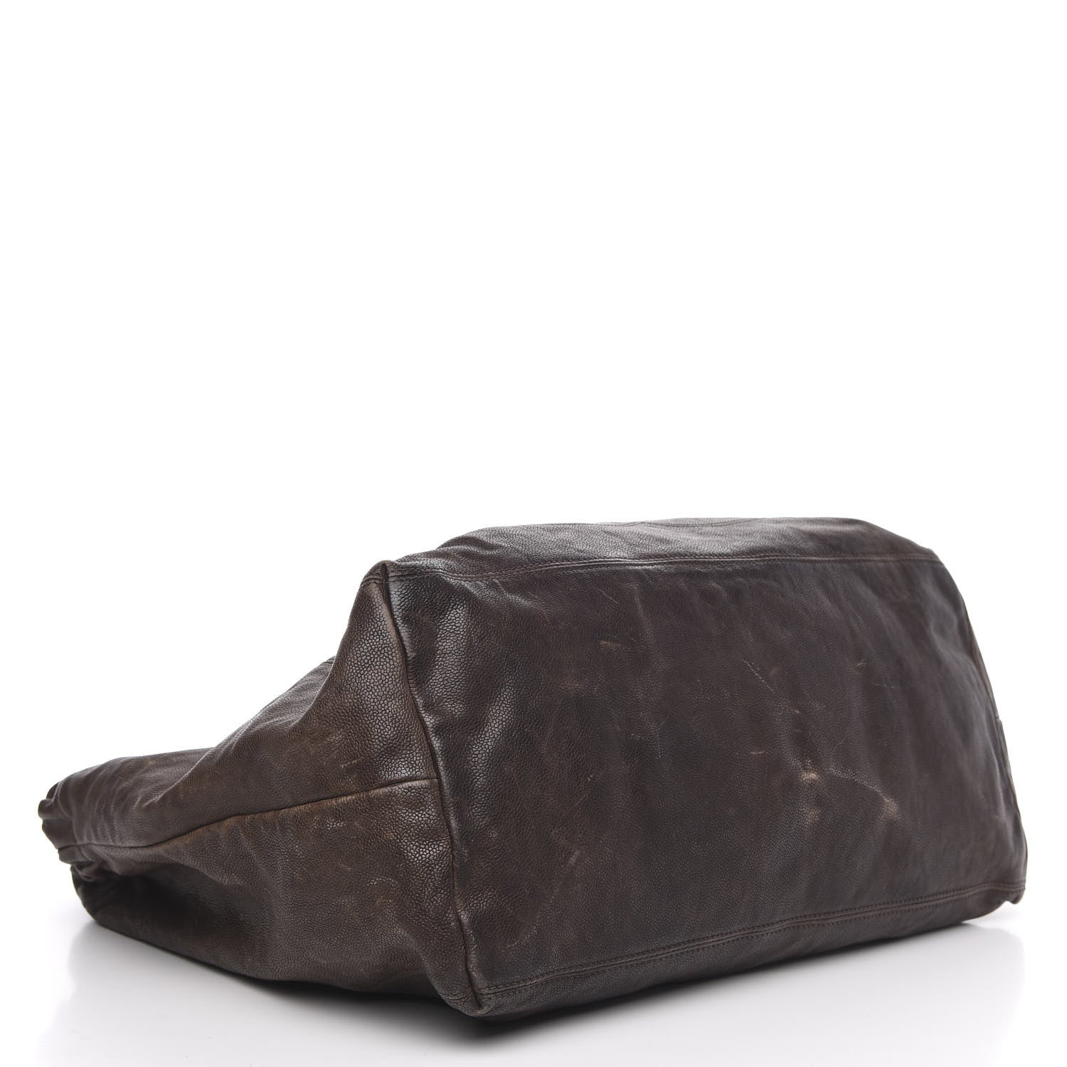 Chanel Distressed Caviar XL Coco Cabas Brown 4 of 16