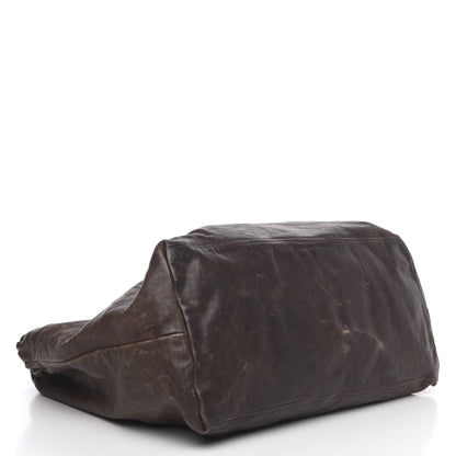 Chanel Distressed Caviar XL Coco Cabas Brown 4 of 16